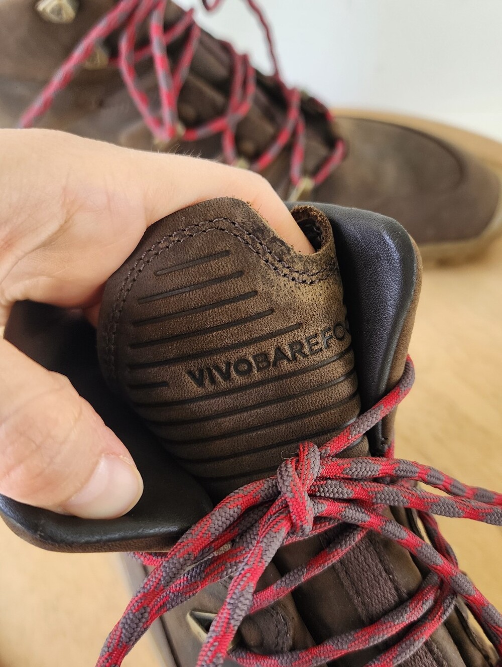 Vivo barefoot Tracker Womens Brown Leather Trail Boots - Picture 10 of 14